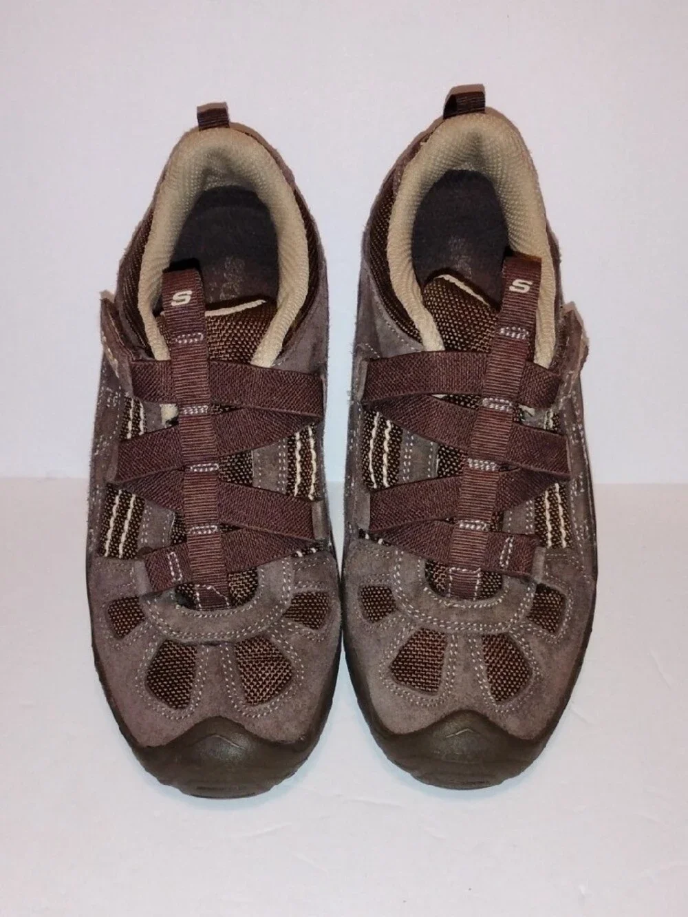 P-036 Skechers Women's Brown and Tan with Intuition Strap